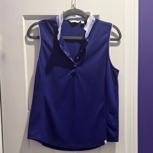 Women's Purple Sleeveless Golf Top